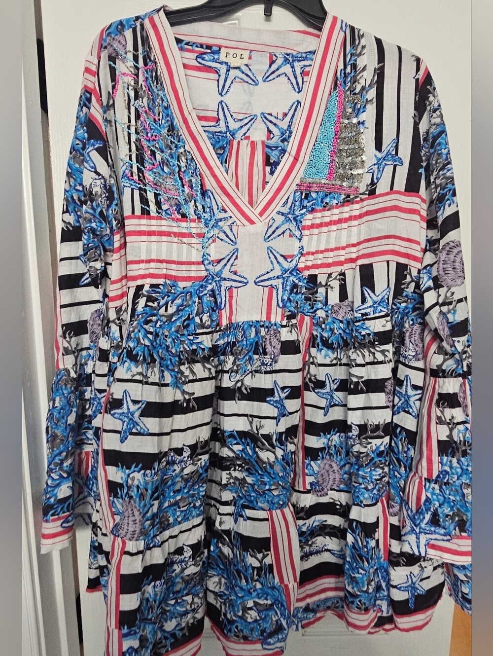 POL dress combines a lightweight, breezy feel with intricate,artsy embellishment - Picture 5 of 12